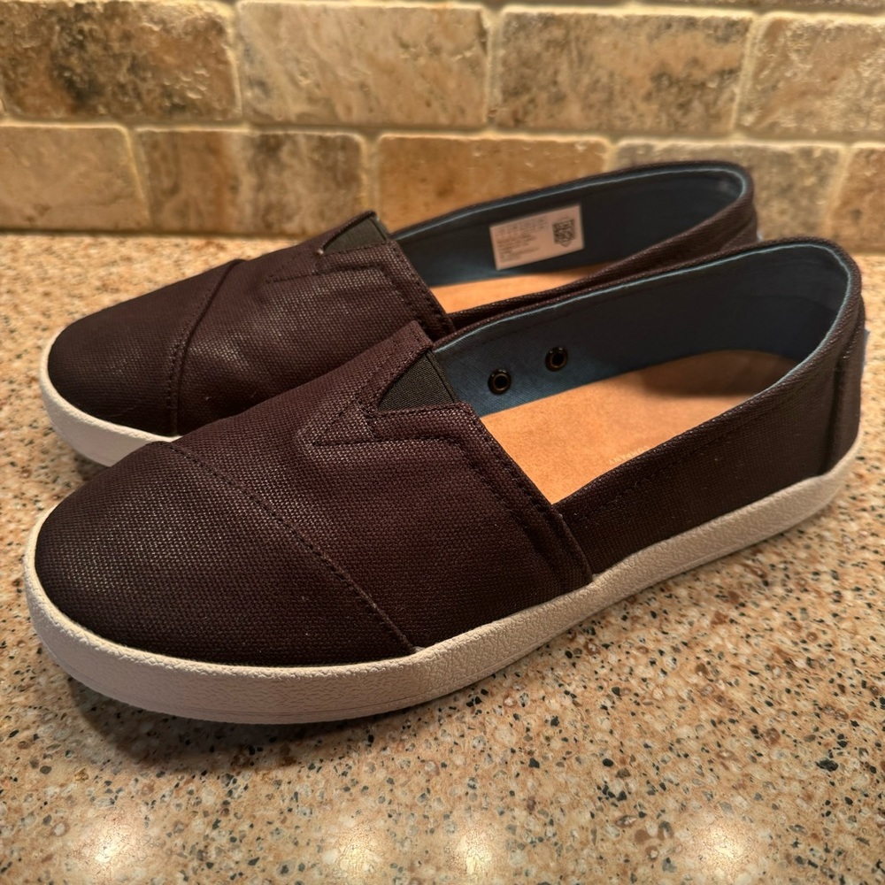 TOMS Women's Coated Canvas Avalon Slip-On Shoes